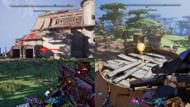 Use the containers to get on the roof (Image via 2K)